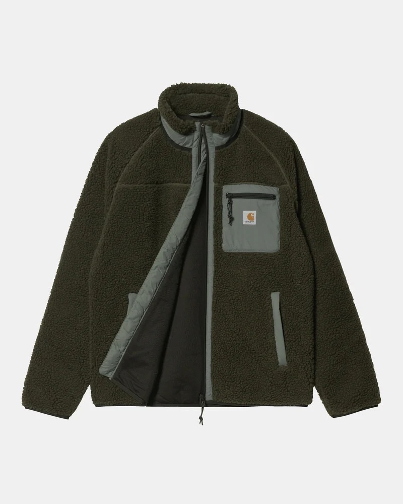 Carhartt WIP 外套 羊羔毛 立領 標籤Logo 黑色 軍綠色 咖啡色