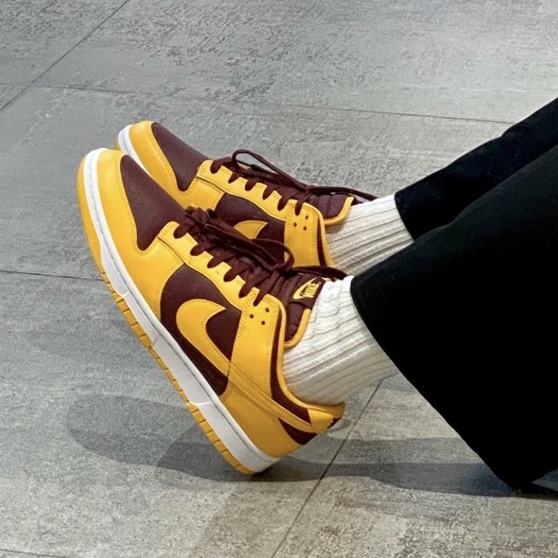 Nike Dunk Low Retro Arizona State 紅酒薯條 酒紅 金黃 紅黃配色 亞利桑那州 DD1391-702