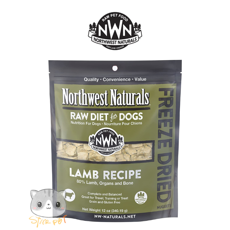 NWN-Northwest Naturals - Freeze Dried Diets for Dogs Lamb Recipe 340g(12oz)