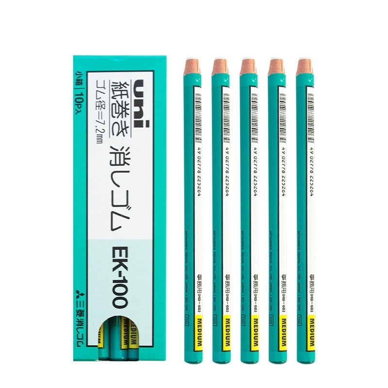 售完停產 紙捲橡皮擦 EK-100｜uni 日本