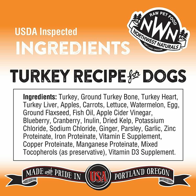 NWN-Northwest Naturals - Freeze Dried Diets for Dogs Turkey Recipe 708.7g (25oz)