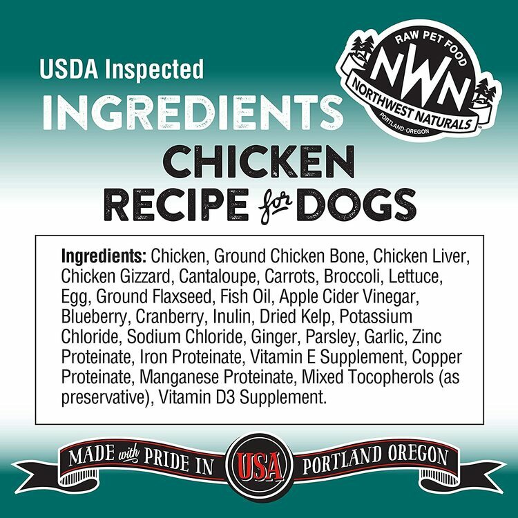 NWN-Northwest Naturals - Freeze Dried Diets for Dogs Chicken Recipe 708.7g (25oz)