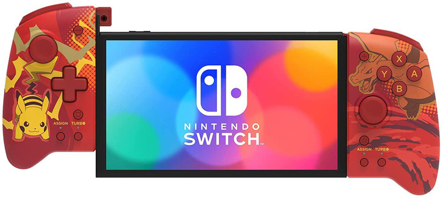 NS HORI 手提模式専用手把控制器 噴火龍&皮卡丘 NSW-413A