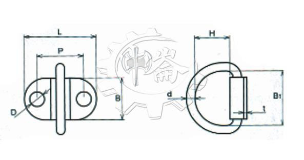 ＊中崙五金【附發票】台灣製 6mm 雙孔活動地板鉤 材質:SUS304不銹鋼 型號:YS615