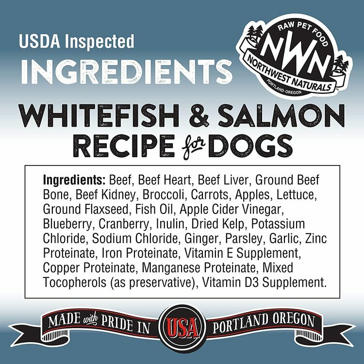 NWN-Northwest Naturals - Freeze Dried Diets for Dogs Whitefish & Salmon Recipe 708.7g (25oz)
