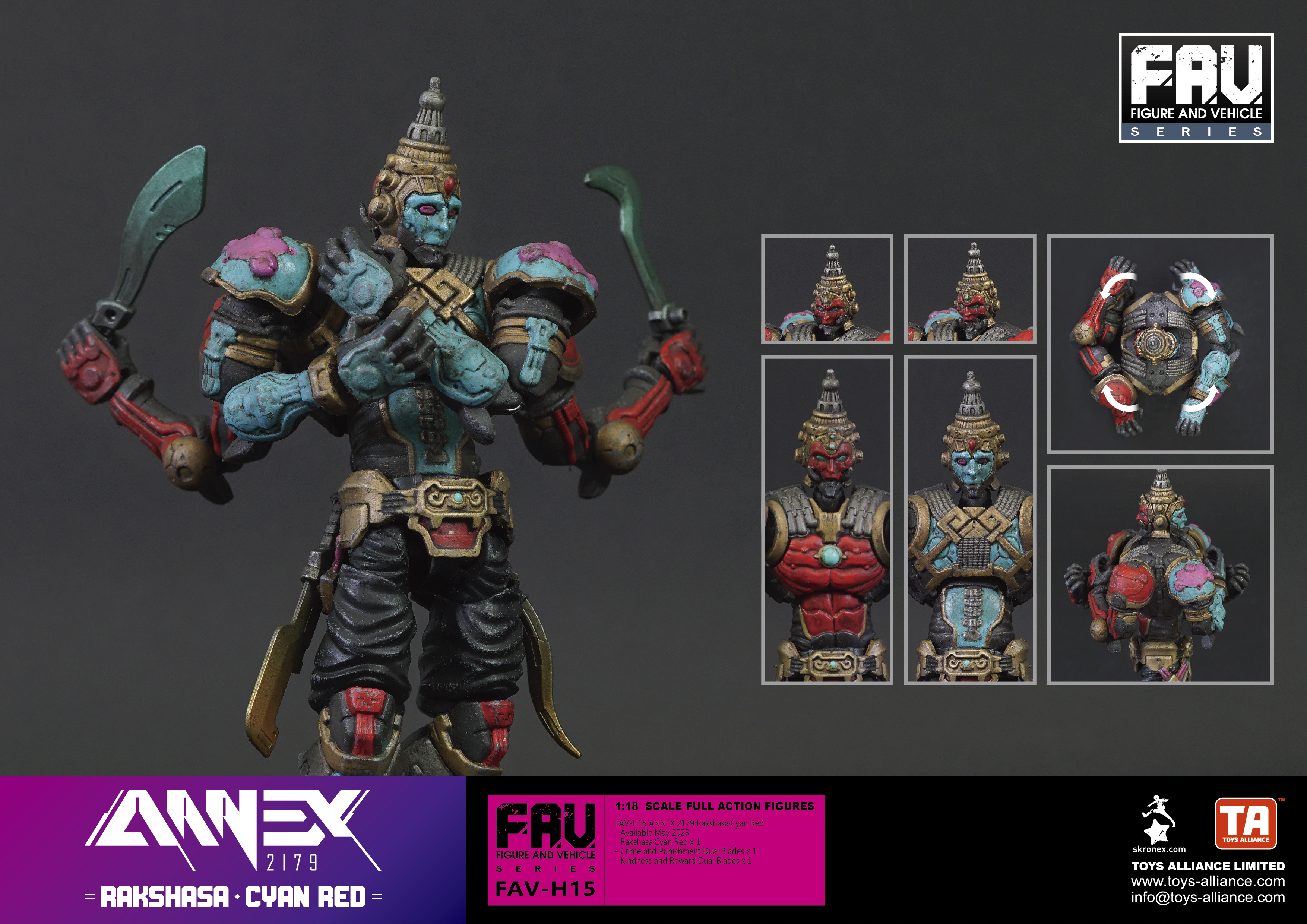Toys Alliance : 1/18 FAV-H15 羅剎·青赤 (ANNEX 2179)