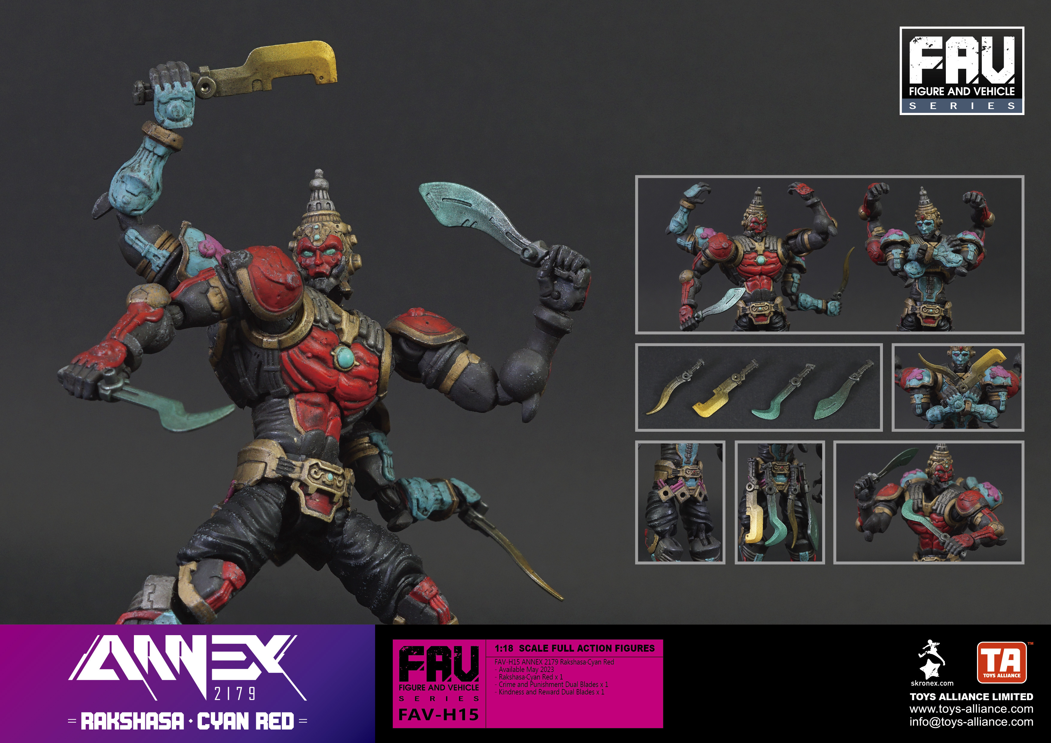 Toys Alliance : 1/18 FAV-H15 羅剎·青赤 (ANNEX 2179)