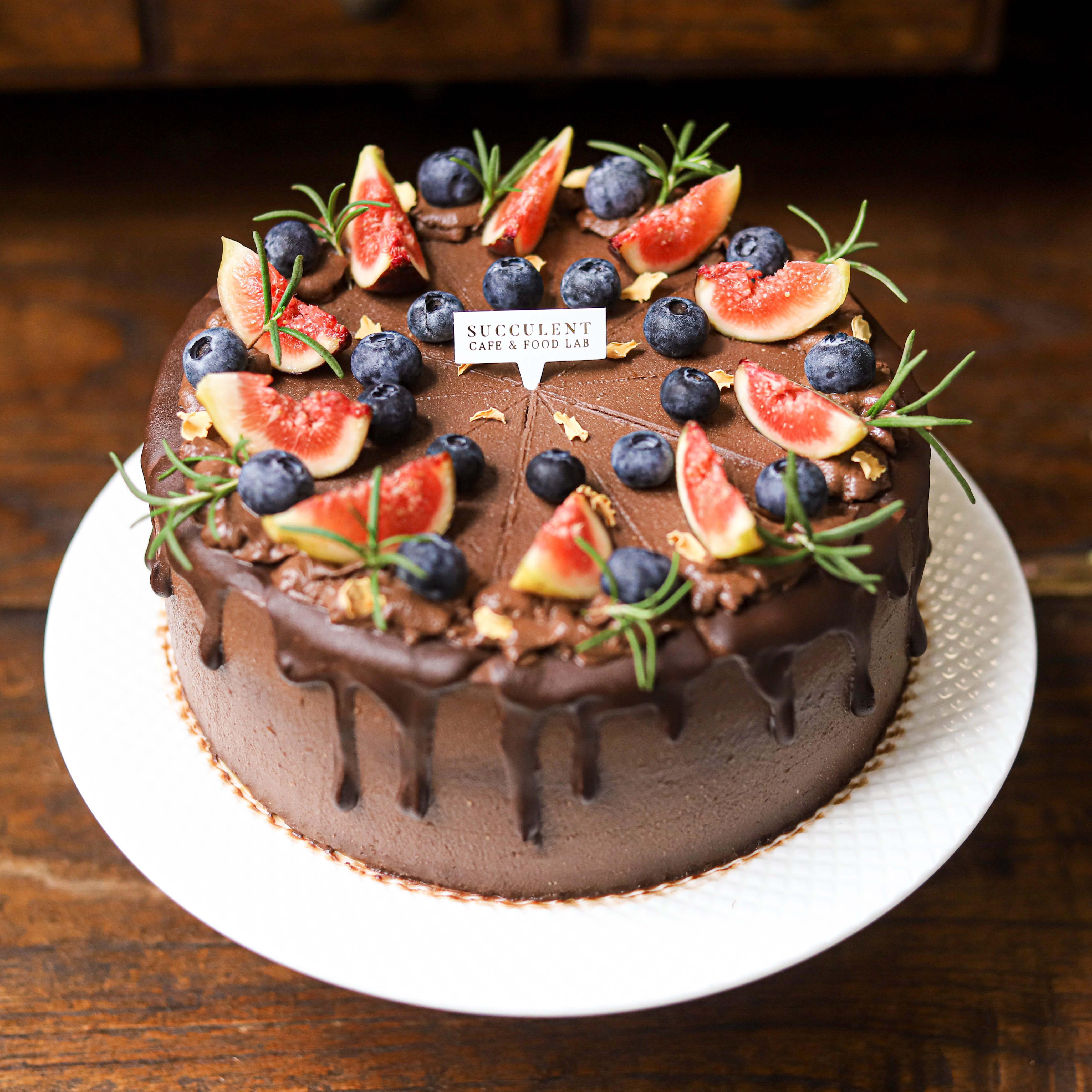 純植物聖誕香橙巧克力旦糕