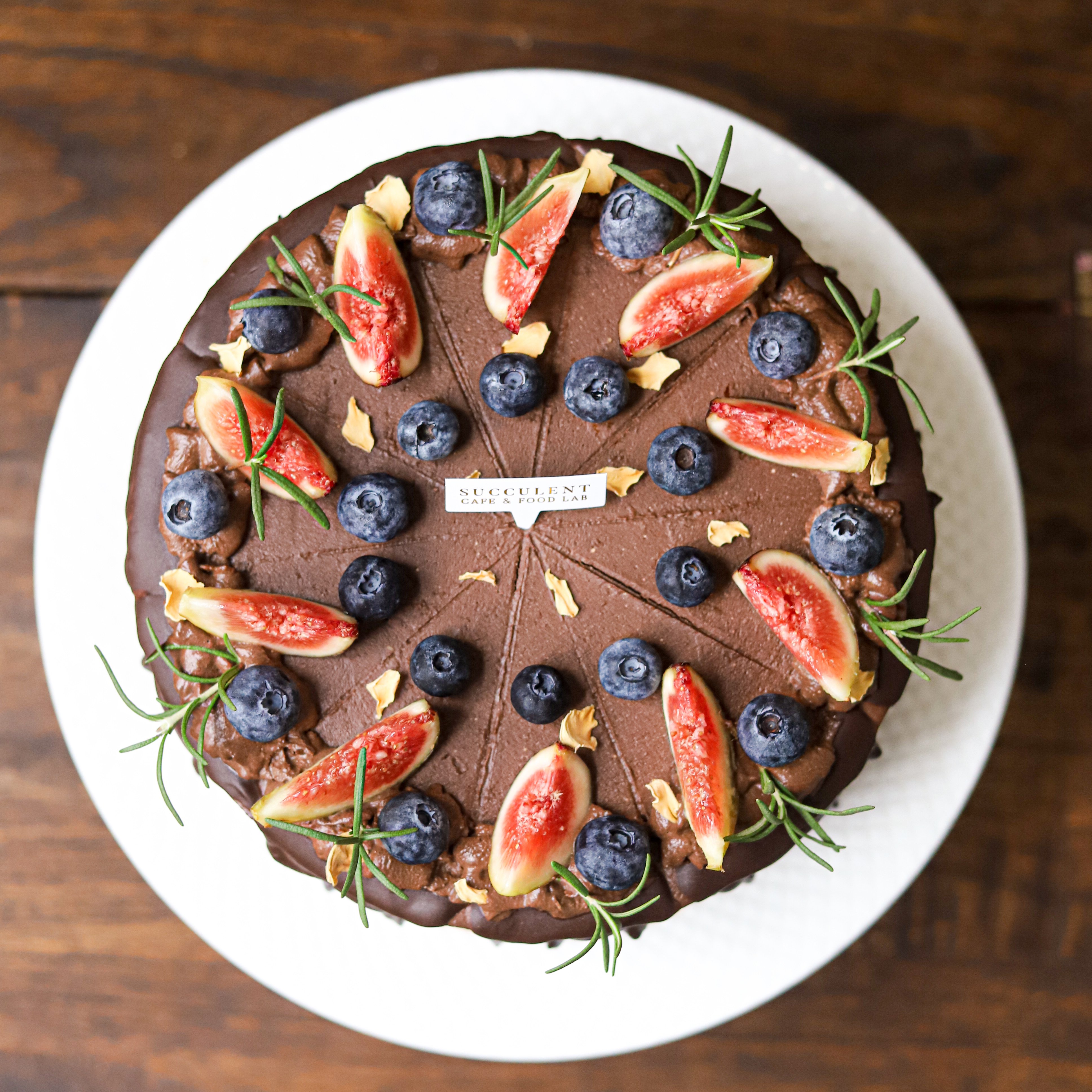 純植物聖誕香橙巧克力旦糕