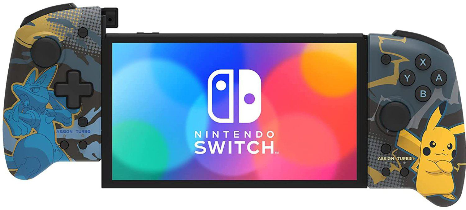 NS HORI 手提模式専用手把控制器 路卡利歐&皮卡丘 NSW-414A