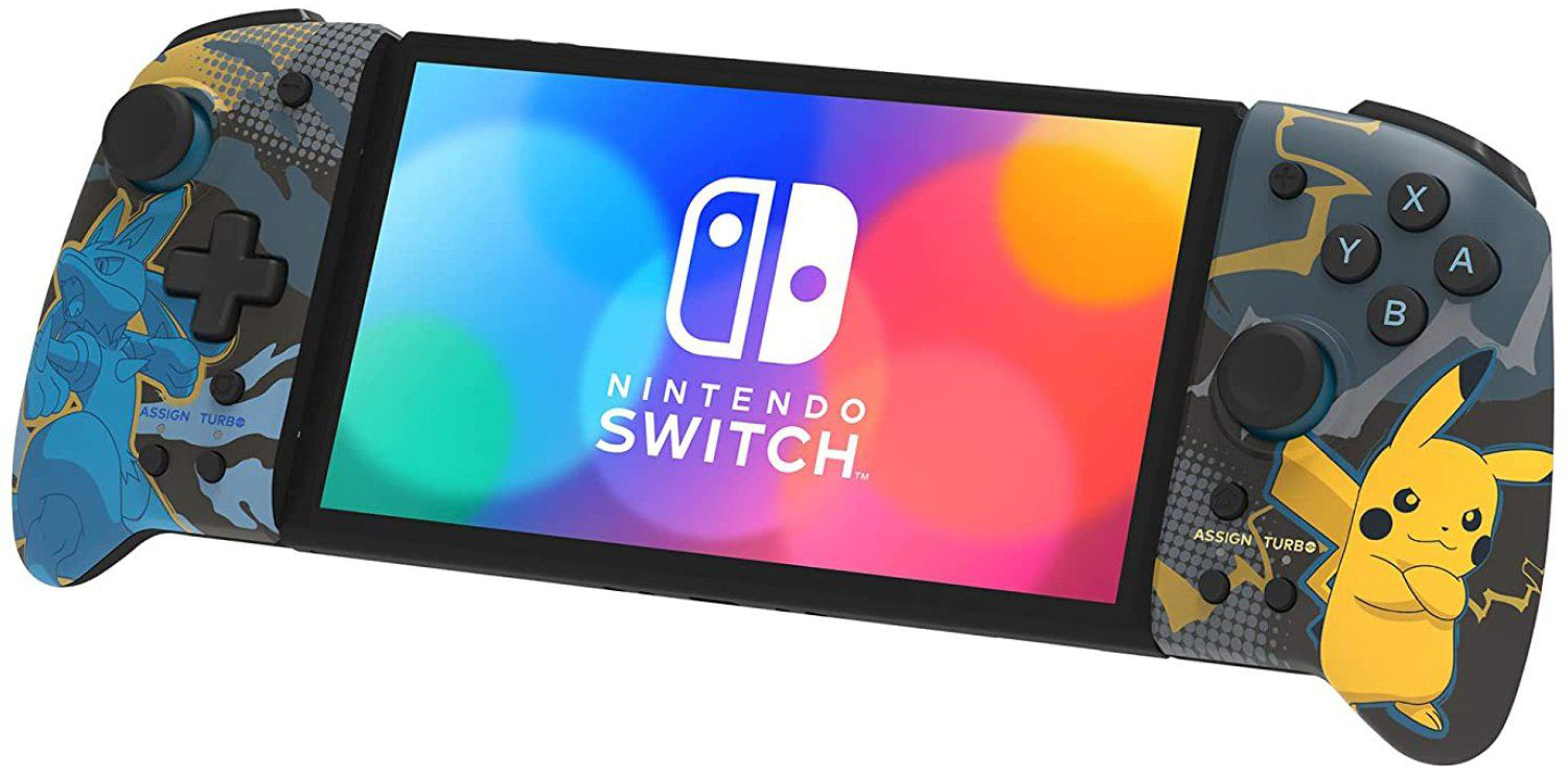 NS HORI 手提模式専用手把控制器 路卡利歐&皮卡丘 NSW-414A