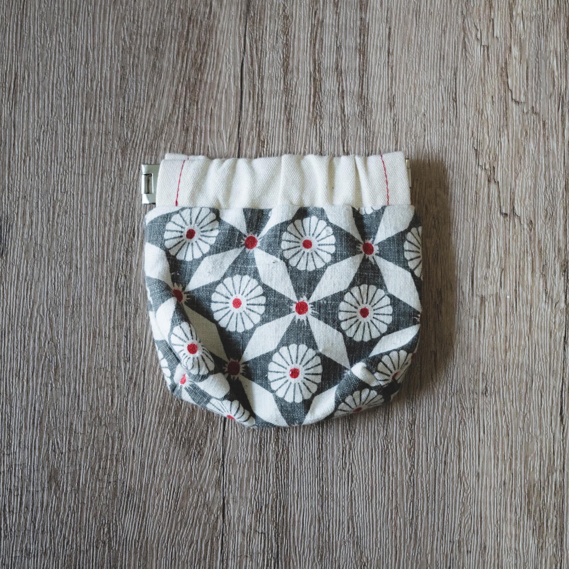 彈口快取小錢包（灰白色）