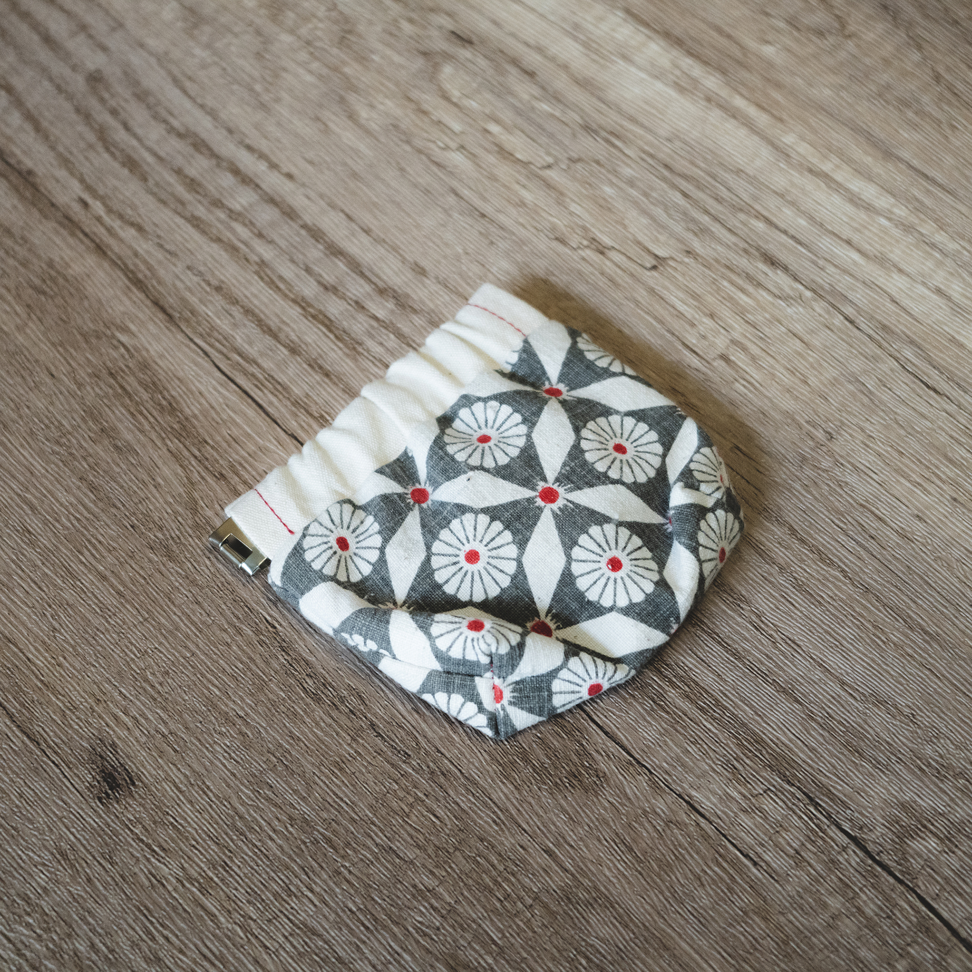 彈口快取小錢包（灰白色）