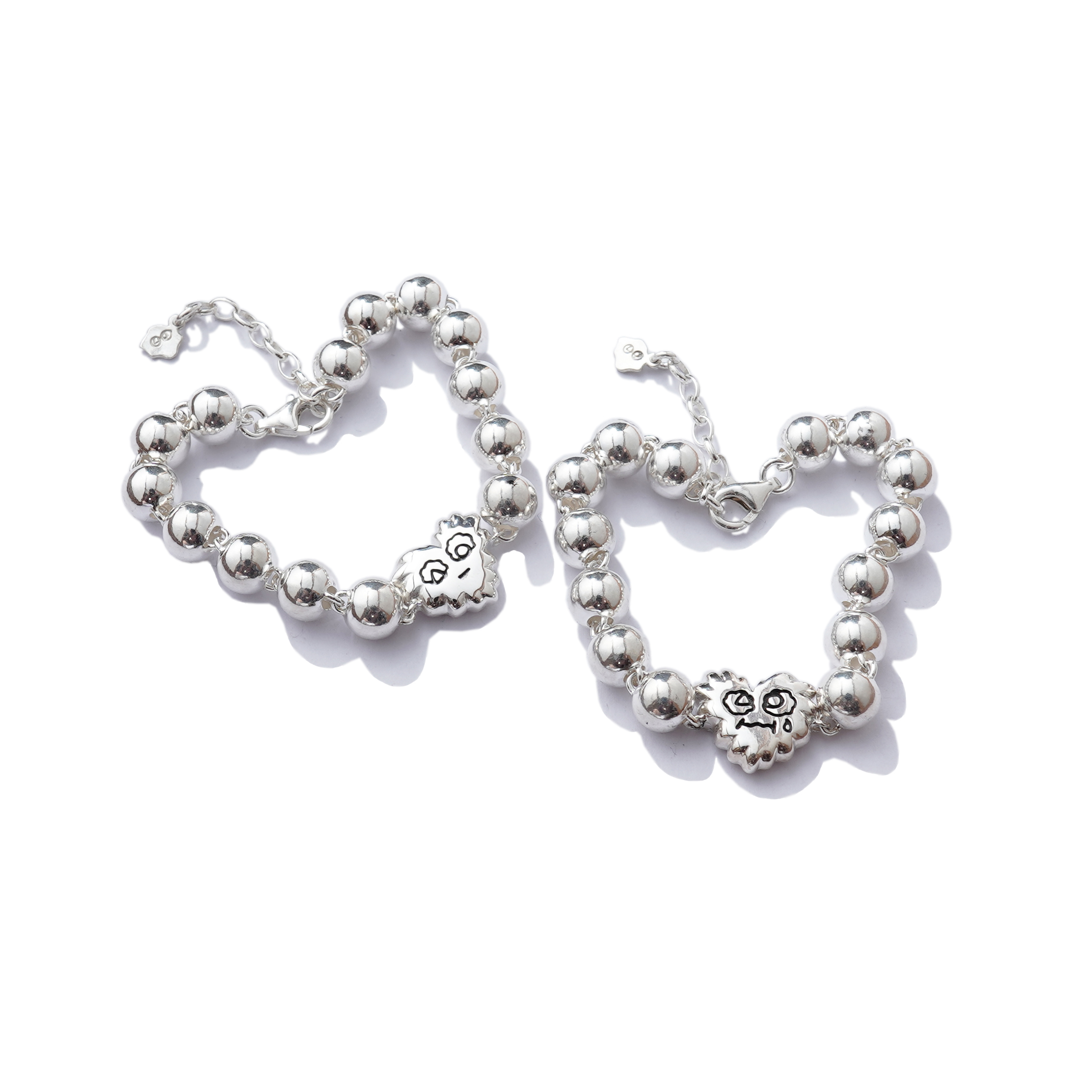 AOI 1 Heart 2 Faces Ghost 925 銀手鍊