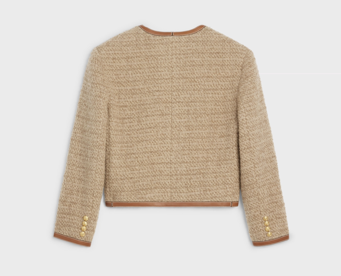 関税込 CELINE | chasseur jacket in mohair tweed Celine CHASSEUR jacket in mohair wool