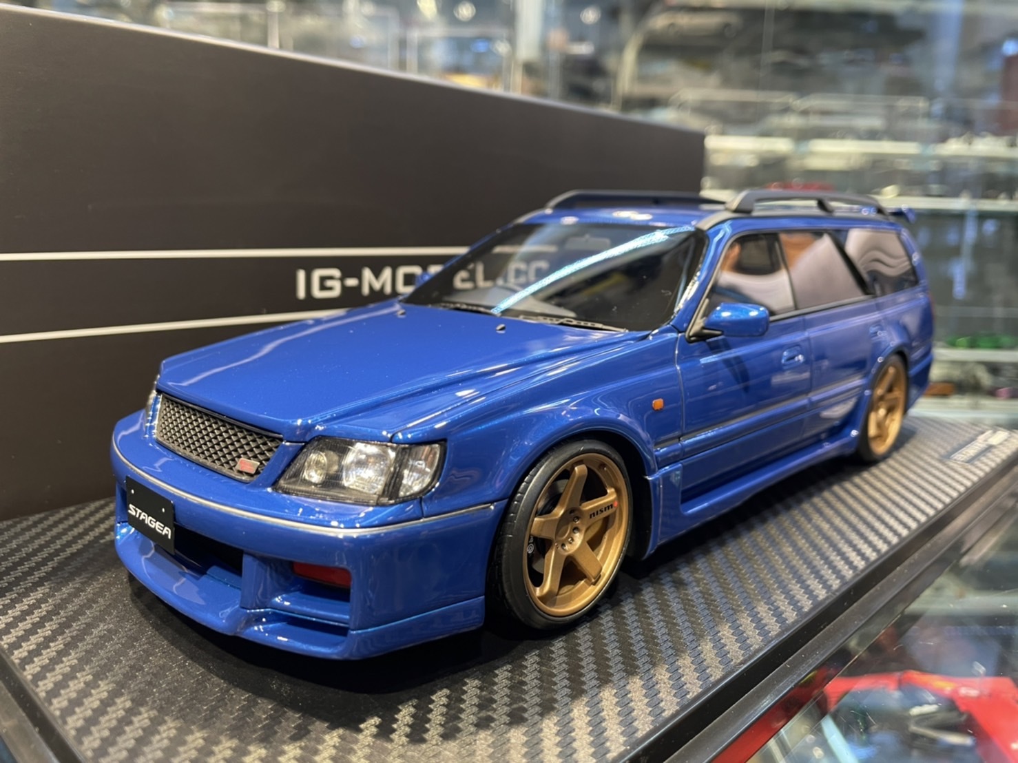 Ignition IG2891 Nissan STAGEA 260RS WGNC34 Blue 1/18