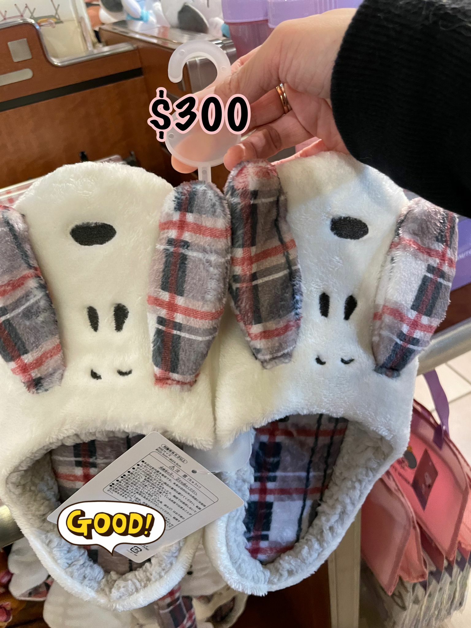 日本USJ 聖誕版Snoopy 拖鞋