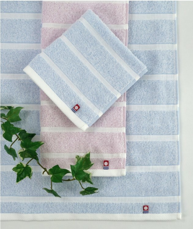 日本今治x粉色糸列毛巾套裝 (長方巾+方巾) (日本製)