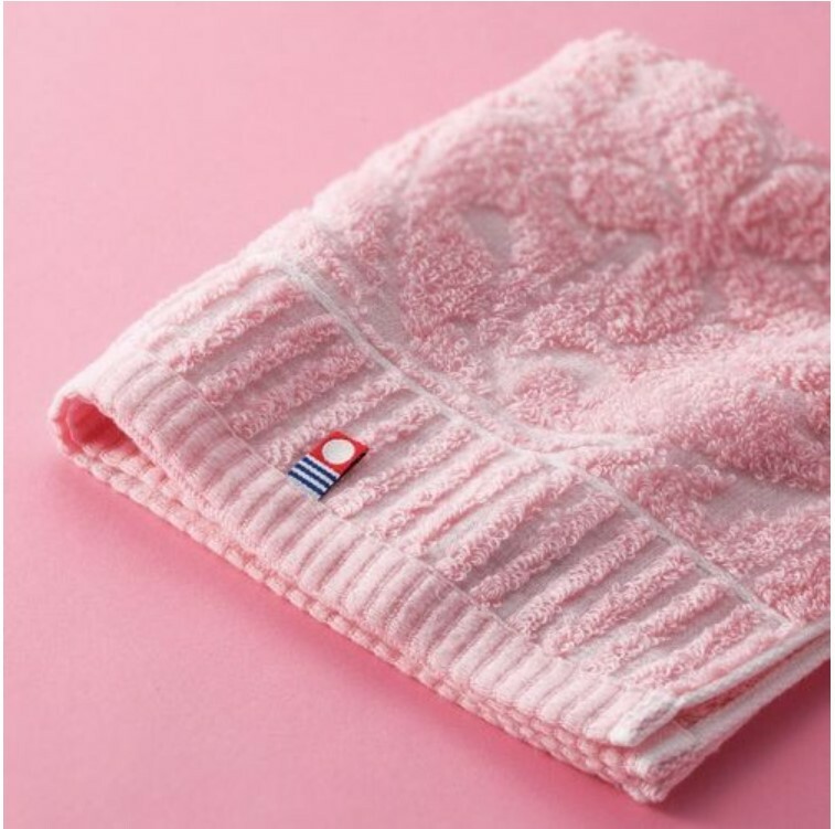 日本今治x四國花卉長毛巾禮盒裝(粉紅) (日本製)