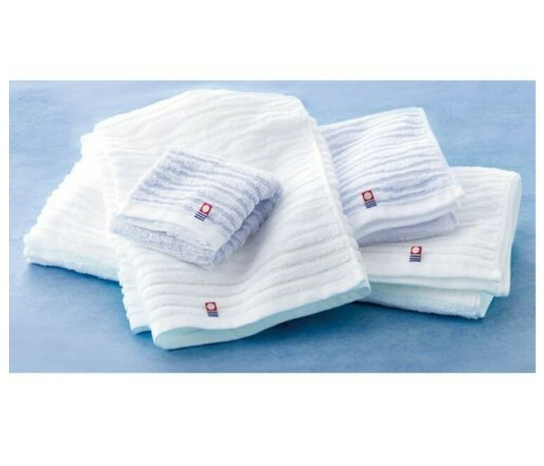 日本今治x伊予の白波長毛巾禮盒套裝 (2枚入) (日本製)