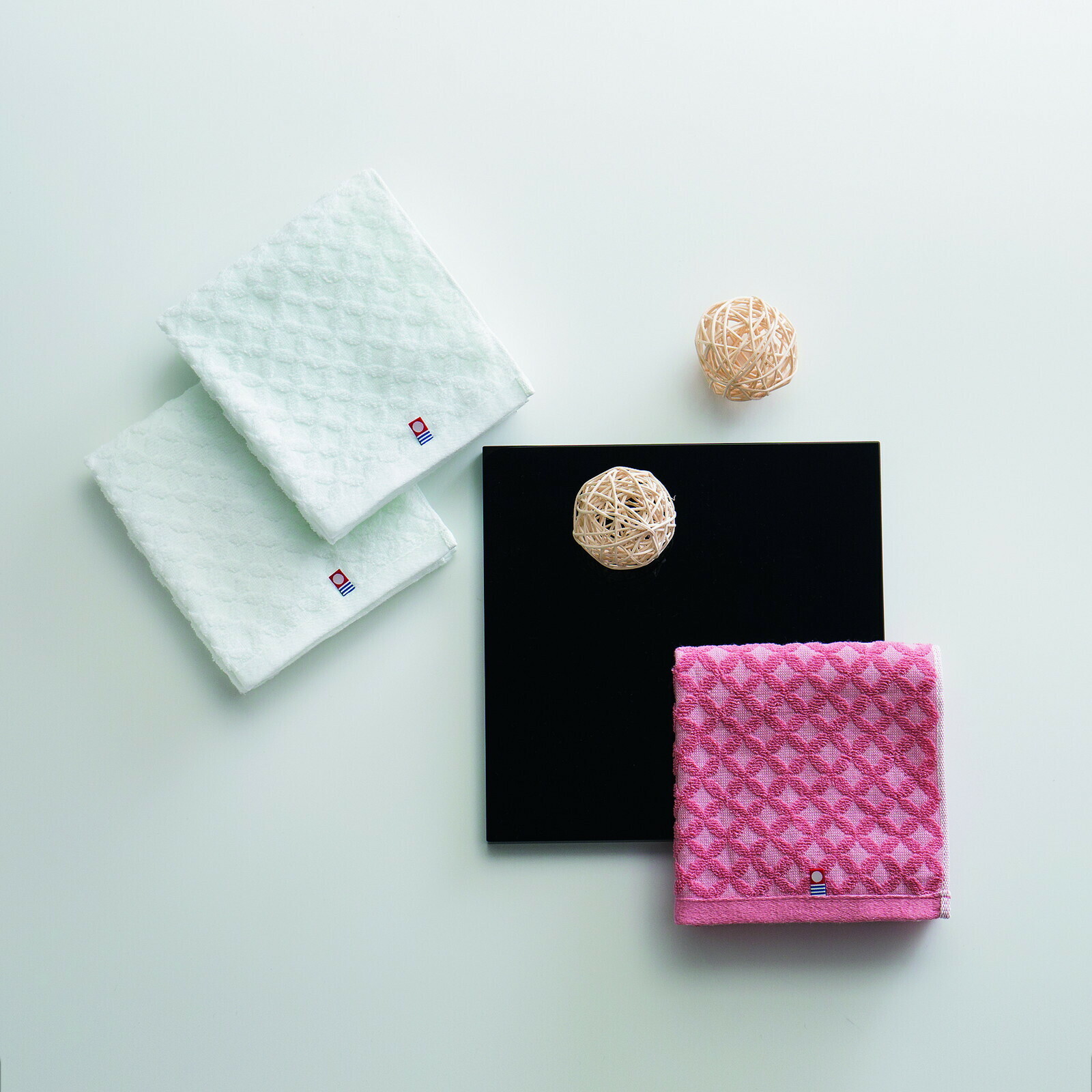 日本今治x花七寶長毛巾套裝 (2枚入) (日本製)