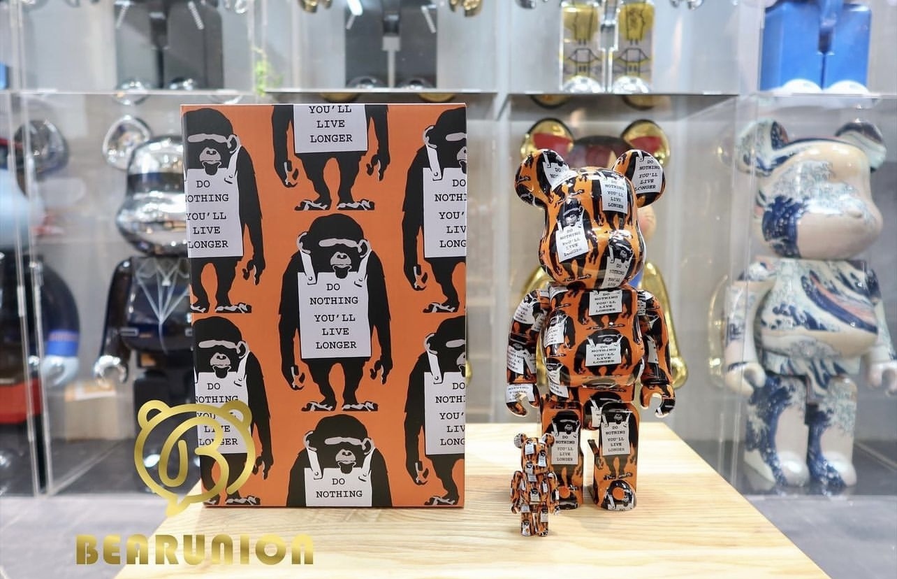 🥇現貨🥇Bearbrick 400% 100% MONKEY SIGN