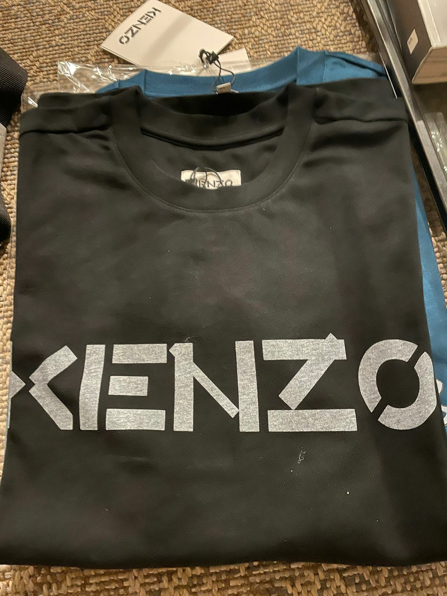 KENZO MEN T SHIRT WITH KENZO WORD PRINT