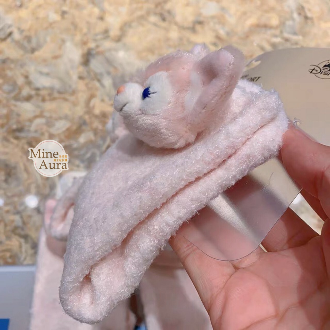 玲娜貝兒 Lina bell 絨毛大頭 造型 襪 -上海迪士尼樂園