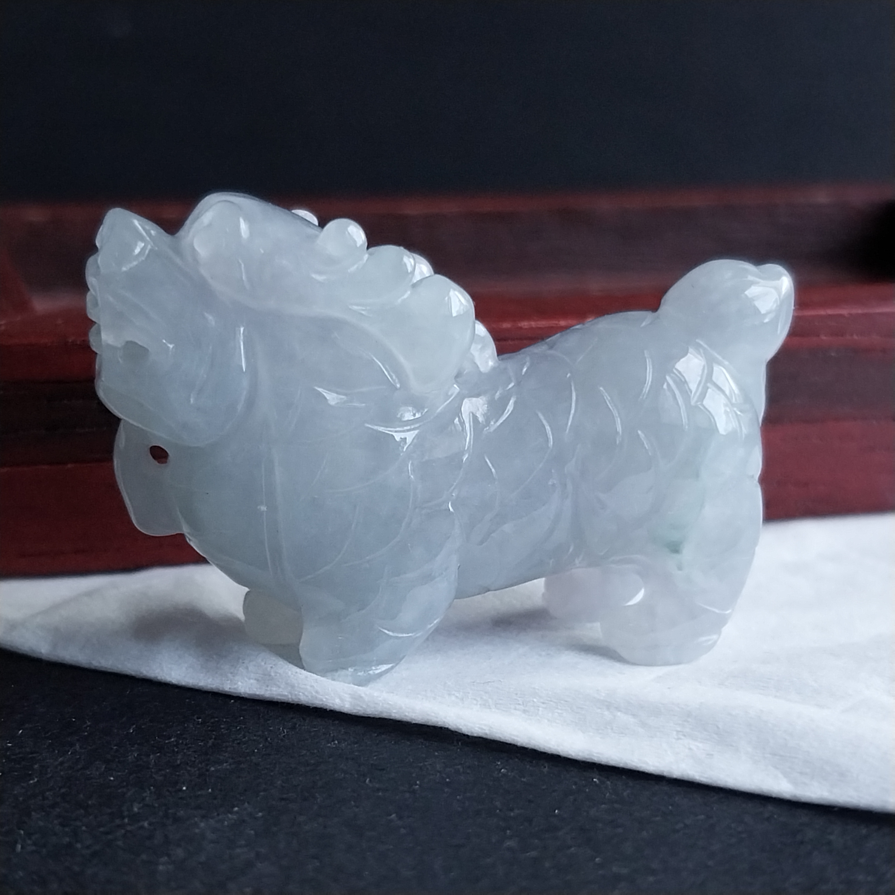 J1885 冰糯春彩立體麒麟