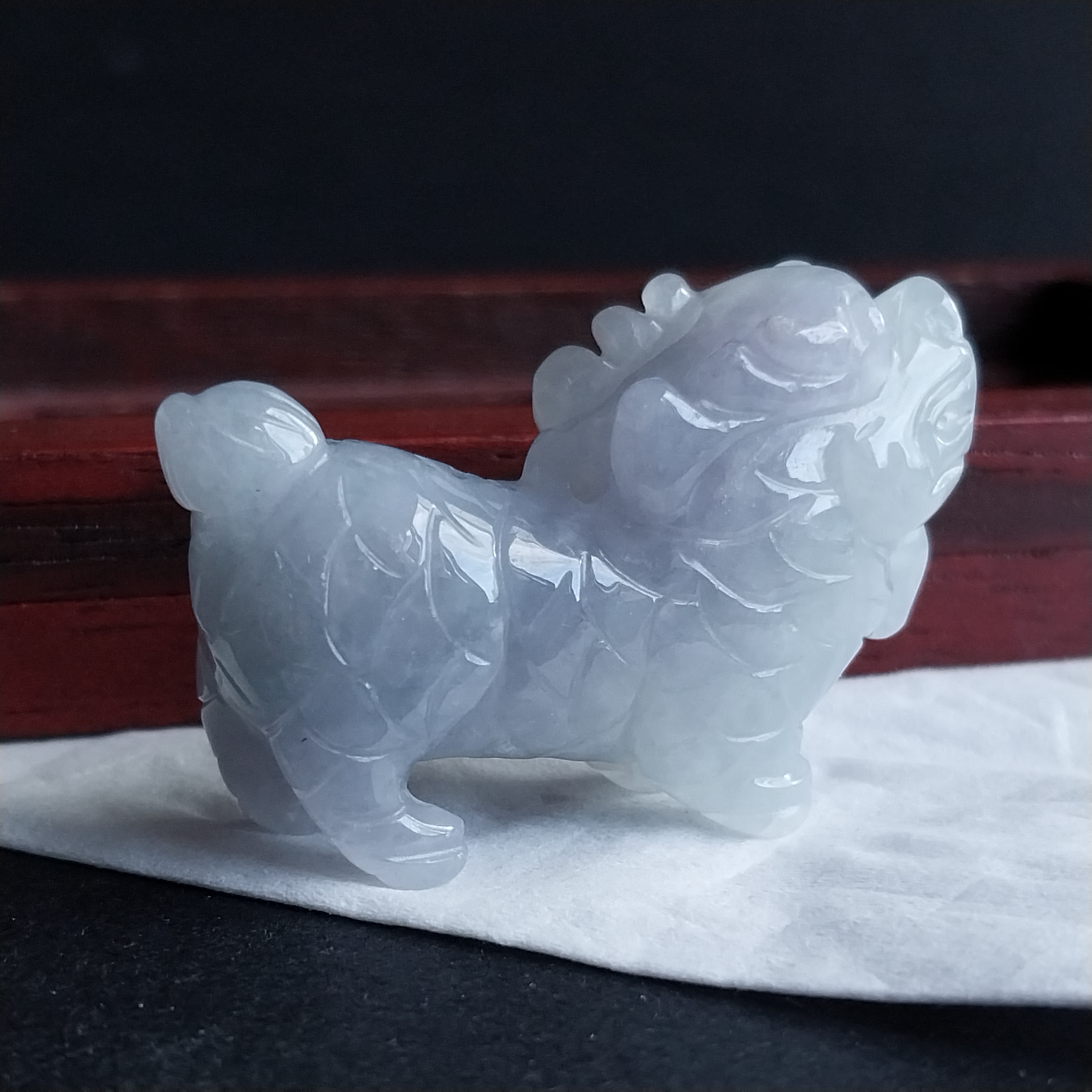 J1885 冰糯春彩立體麒麟