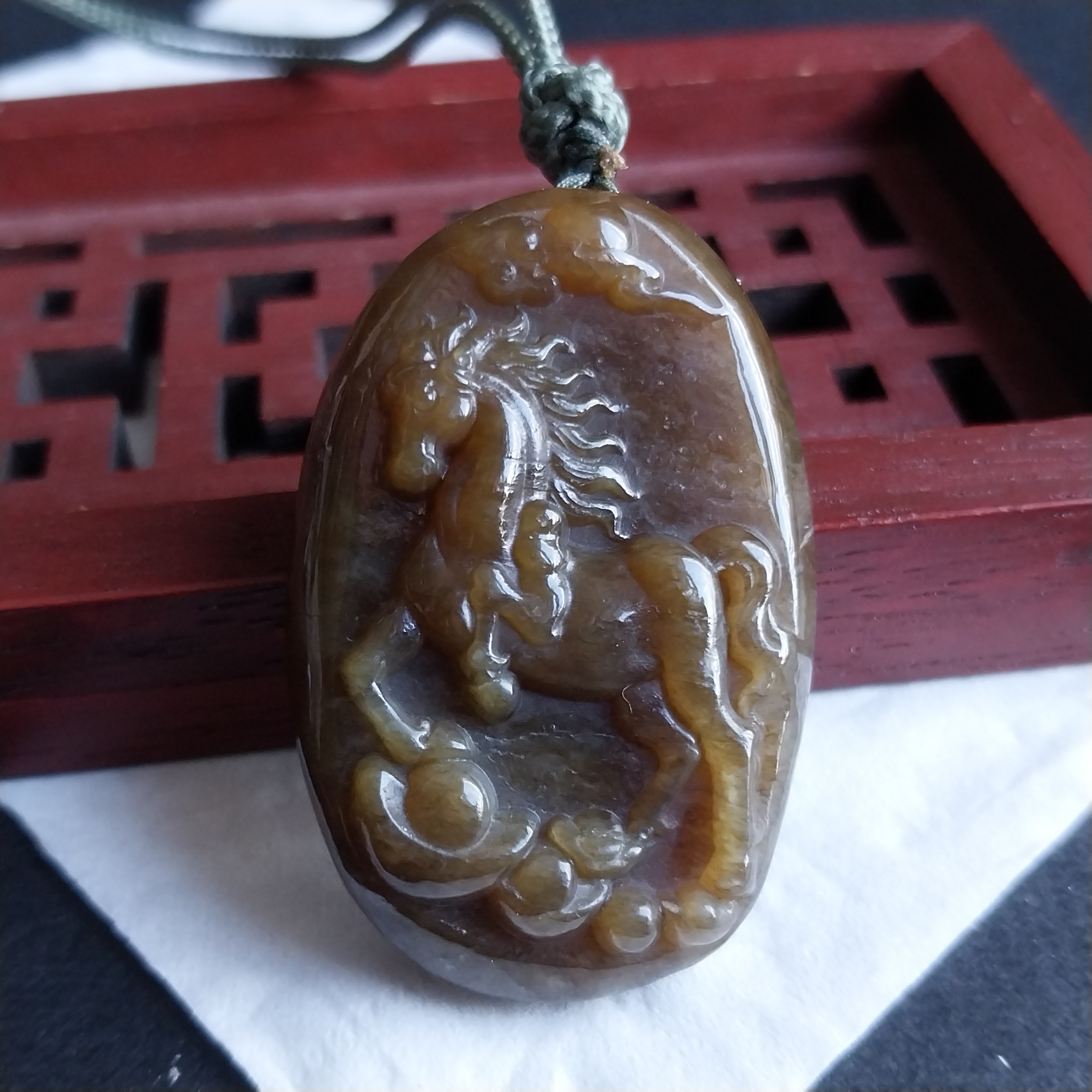 J2091 和田玉糖料馬到功成