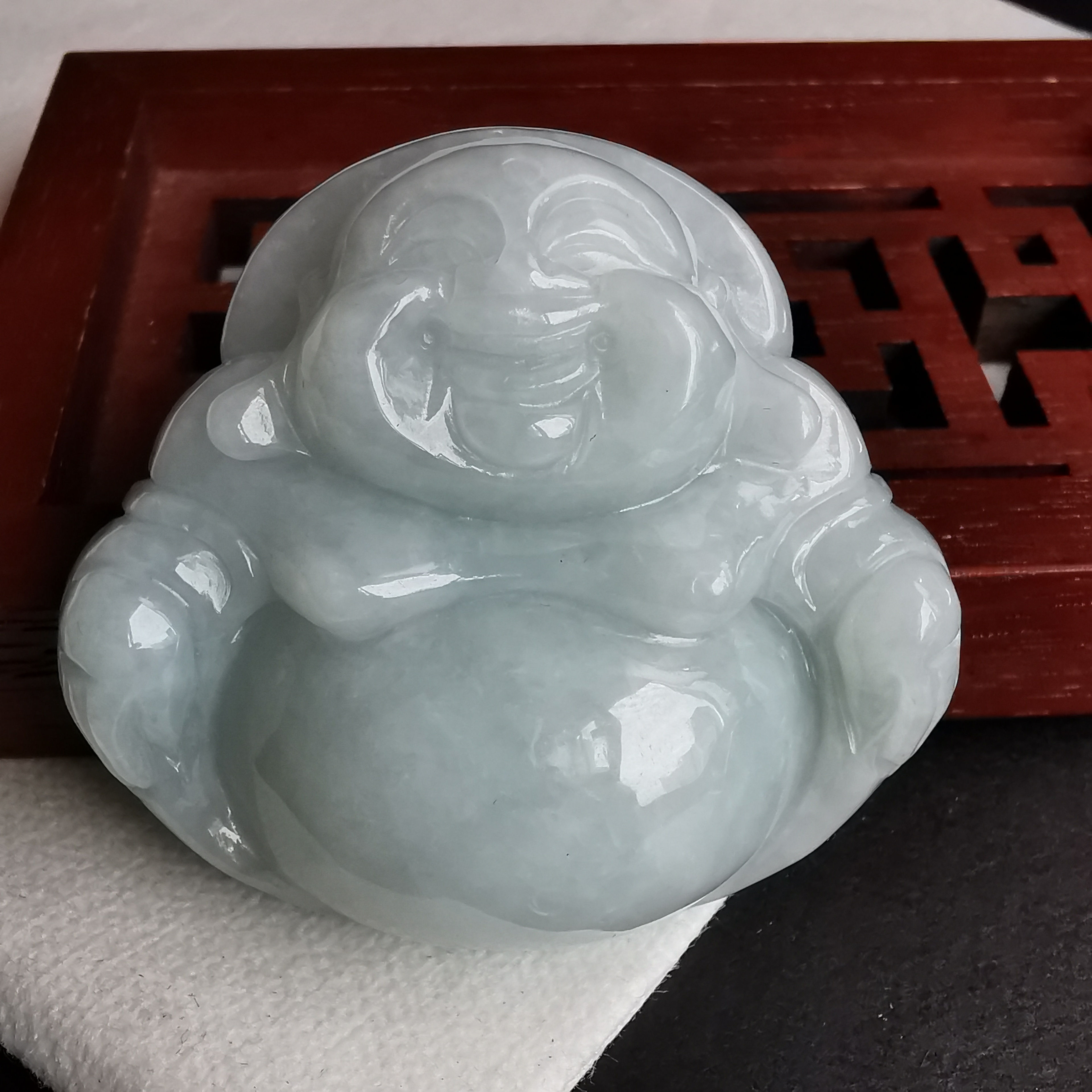 J1965 冰糯淺綠大笑佛