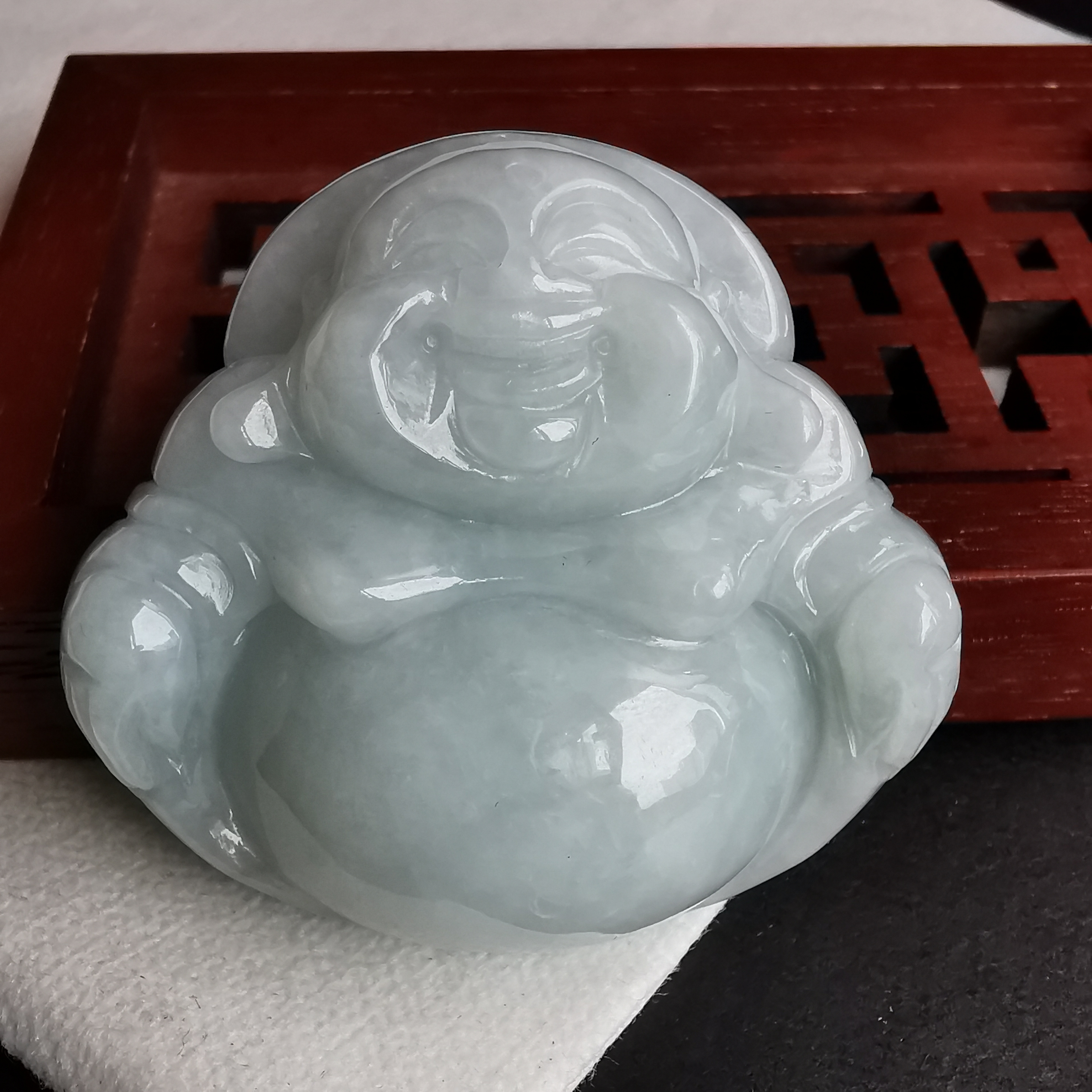 J1965 冰糯淺綠大笑佛