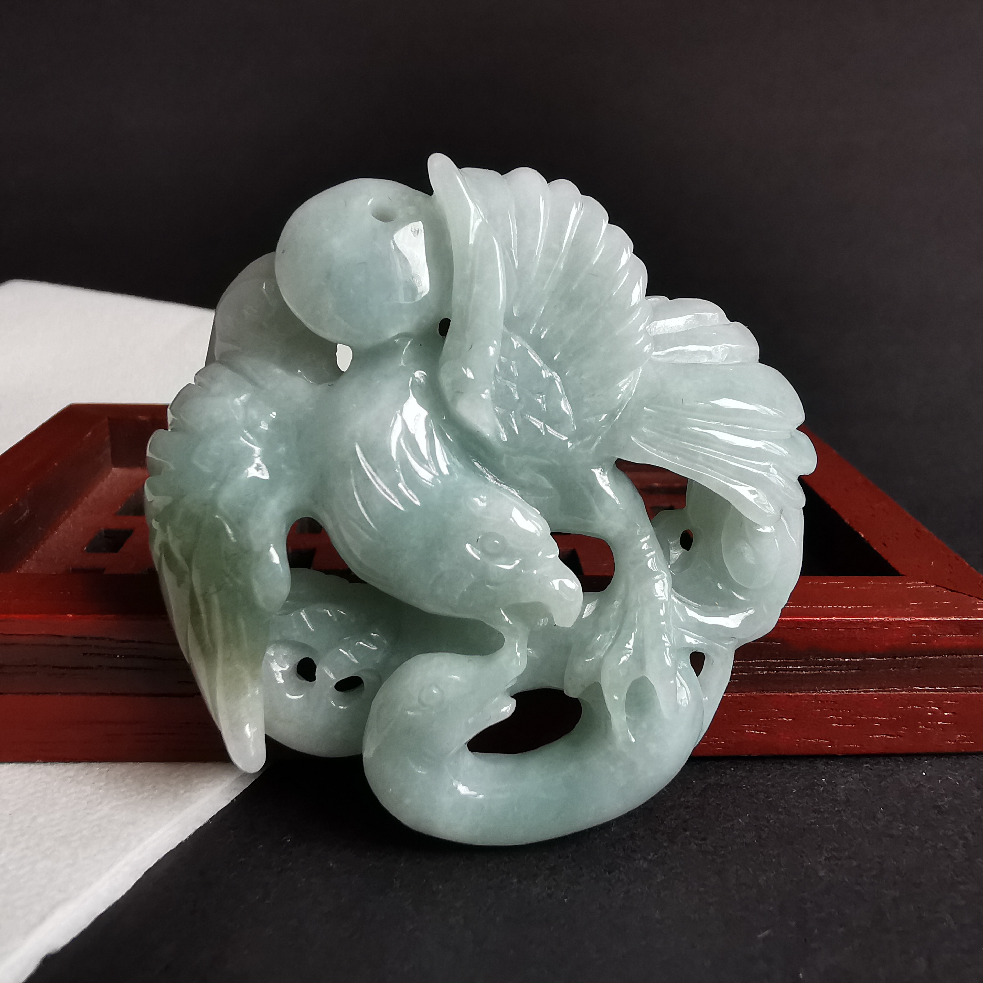 J2048 冰糯英明神武吊墜