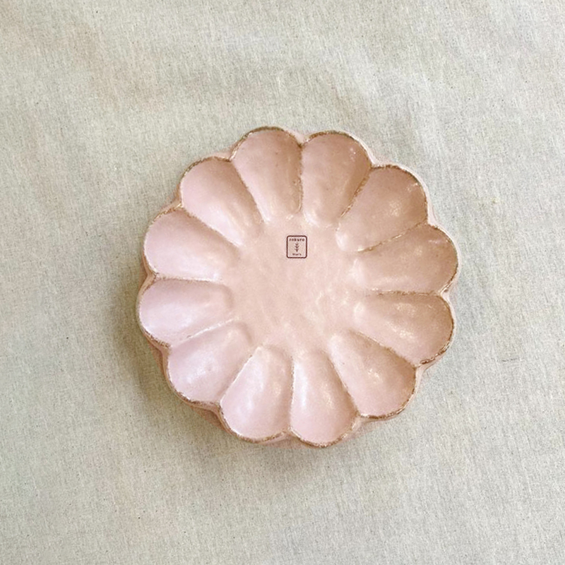 美濃燒 Rinka 21.5cm碟 桃練｜小兵製陶所