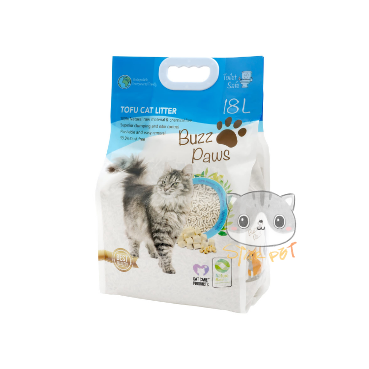 Buzz Paws Tofu Cat Litter 18L