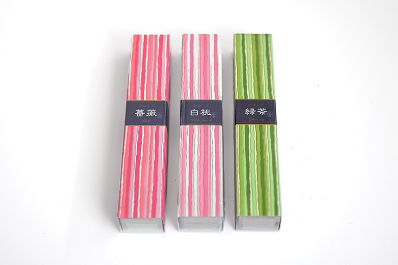 日本香堂 日本花卉系列線香 附香立