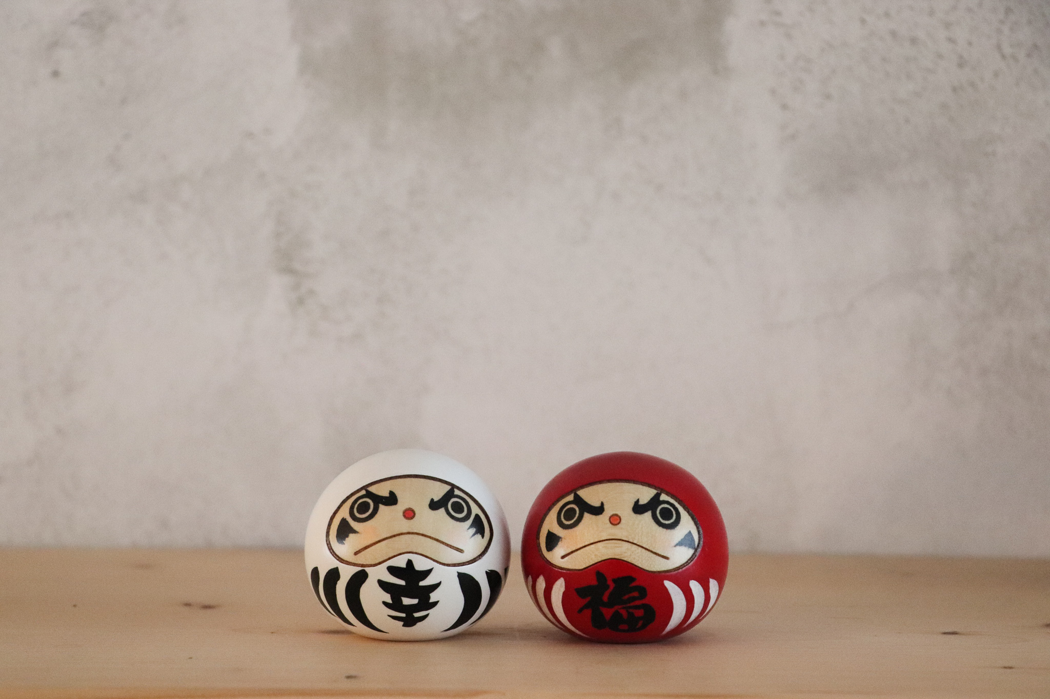 日本 卯三郎こけし 幸福達摩 木製擺飾