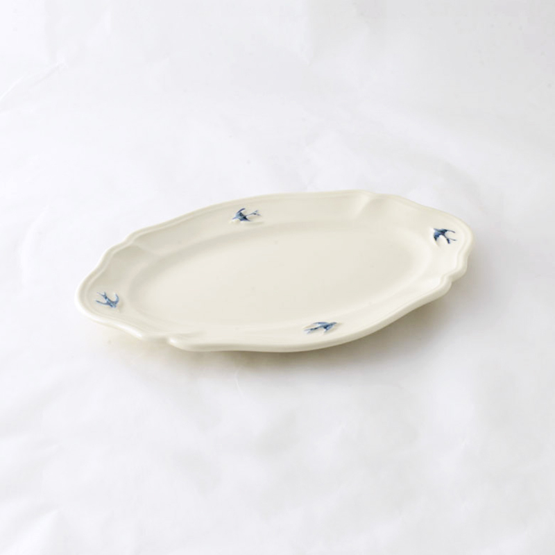 early bird oval plate L | studio m'
