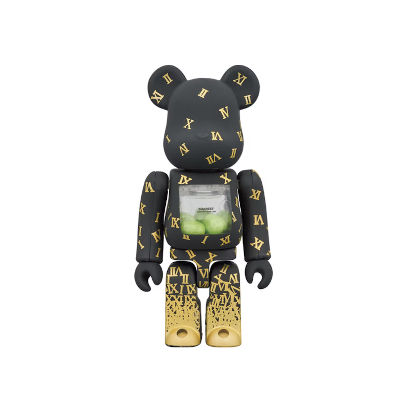 BE@RBRICK SHAREEF 3 400%+100% 黑金 蘋果熊