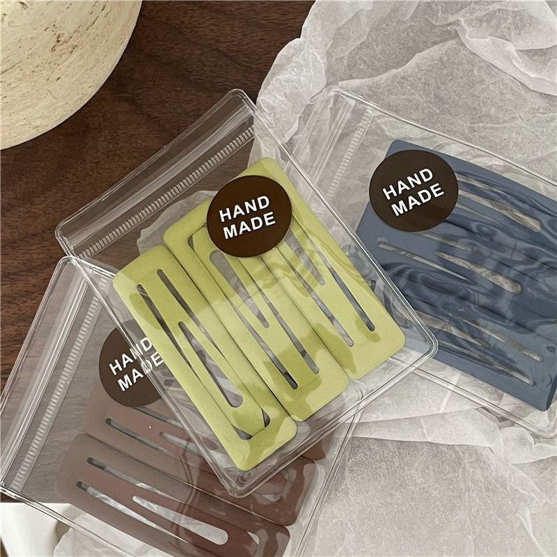 《1408》磨砂質感長方形BB夾一組