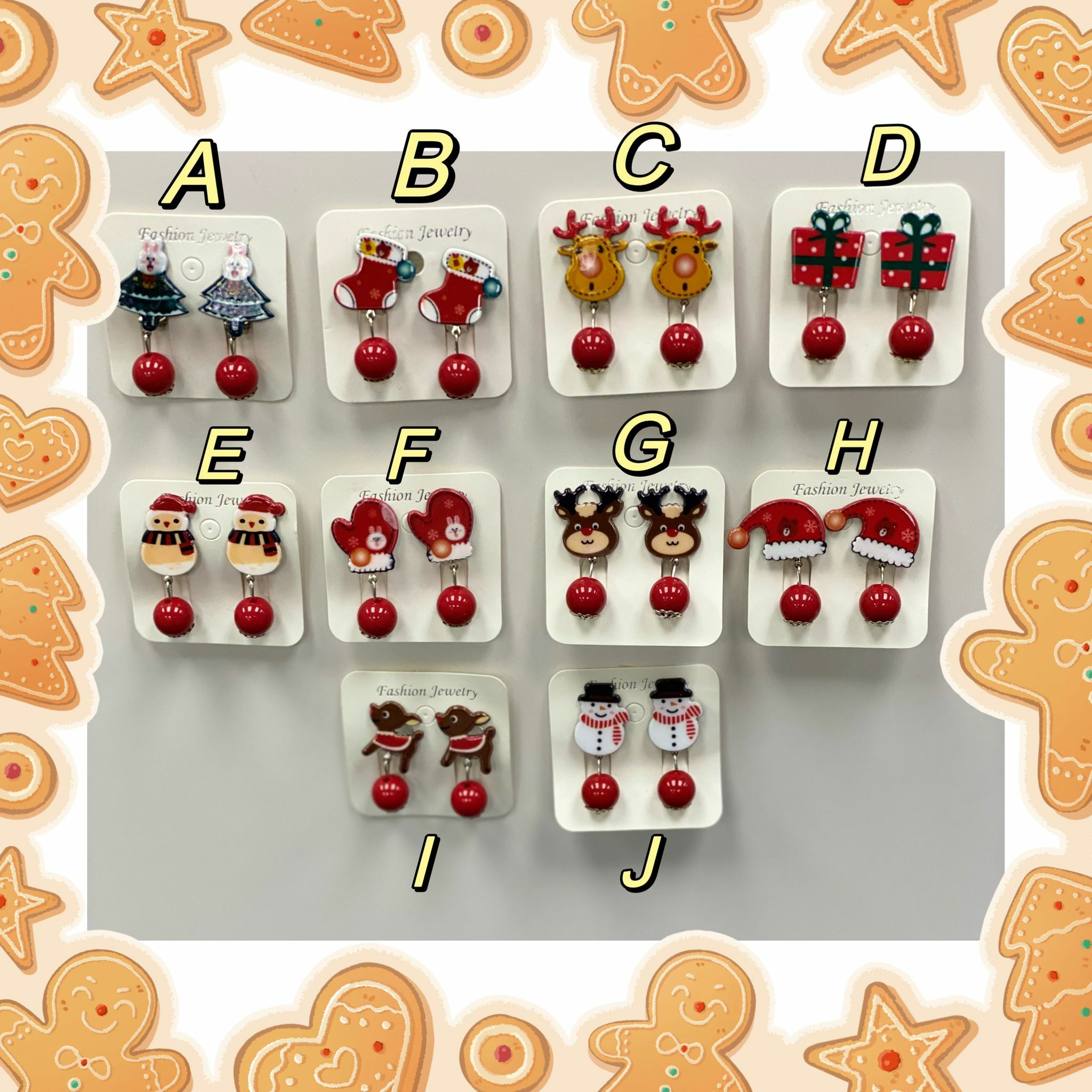 (現貨) ✨🧑‍🎄聖誕耳夾🧑‍🎄