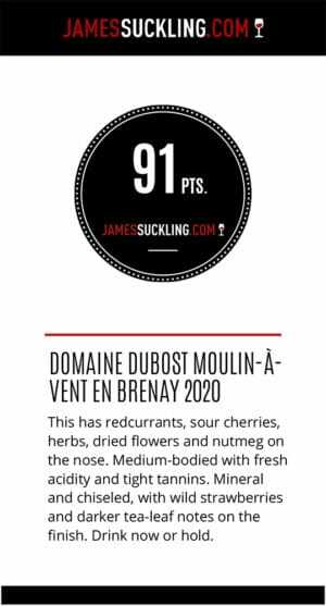 2020 Domaine Jean Paul Dubost Moulin-a-Vent En Brenay