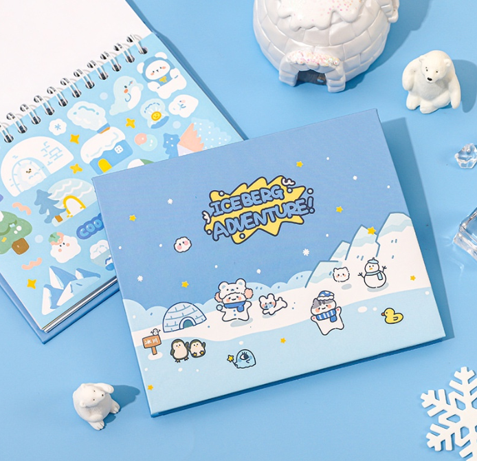 Iceberg Adventure 冰川之旅手账贴纸