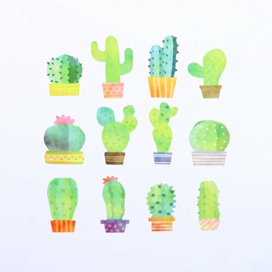 Bande Sticker Tape－Cactus (Japanese Stationery Brand)