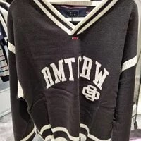 [S] ROMANTIC CROWN RMTCRW V NECK KNIT,BLACK, 3221KP400219 (SRC18)
