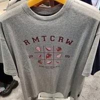 [S] ROMANTIC CROWN RMTCRW STRAWBERRY BINGO TEE,GREY, 3212TS411015 (SRC20)