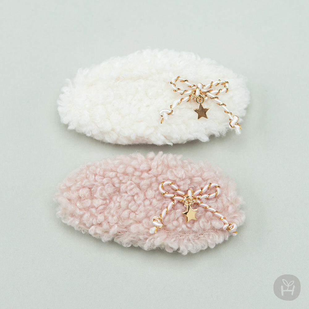 韓手工製 Snow 仙氣飄飄髮夾