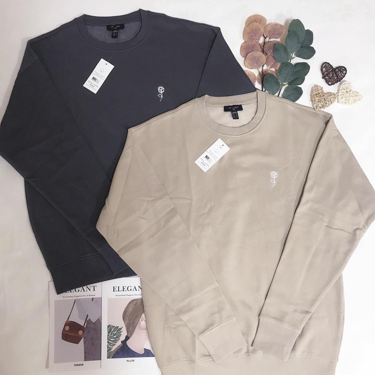 NEW LOOK ROSE LOGO SWEATSHIRT