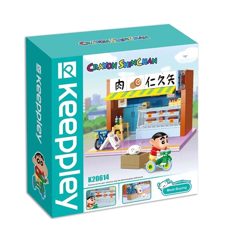 Qman Keeppley 蠟筆小新 買東西記造型積木